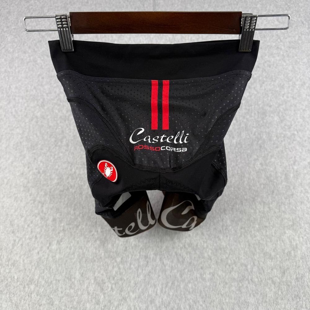 Castelli Rosso Corsa Cycling Shorts Womens Small Black Aero Donna Padded Biking